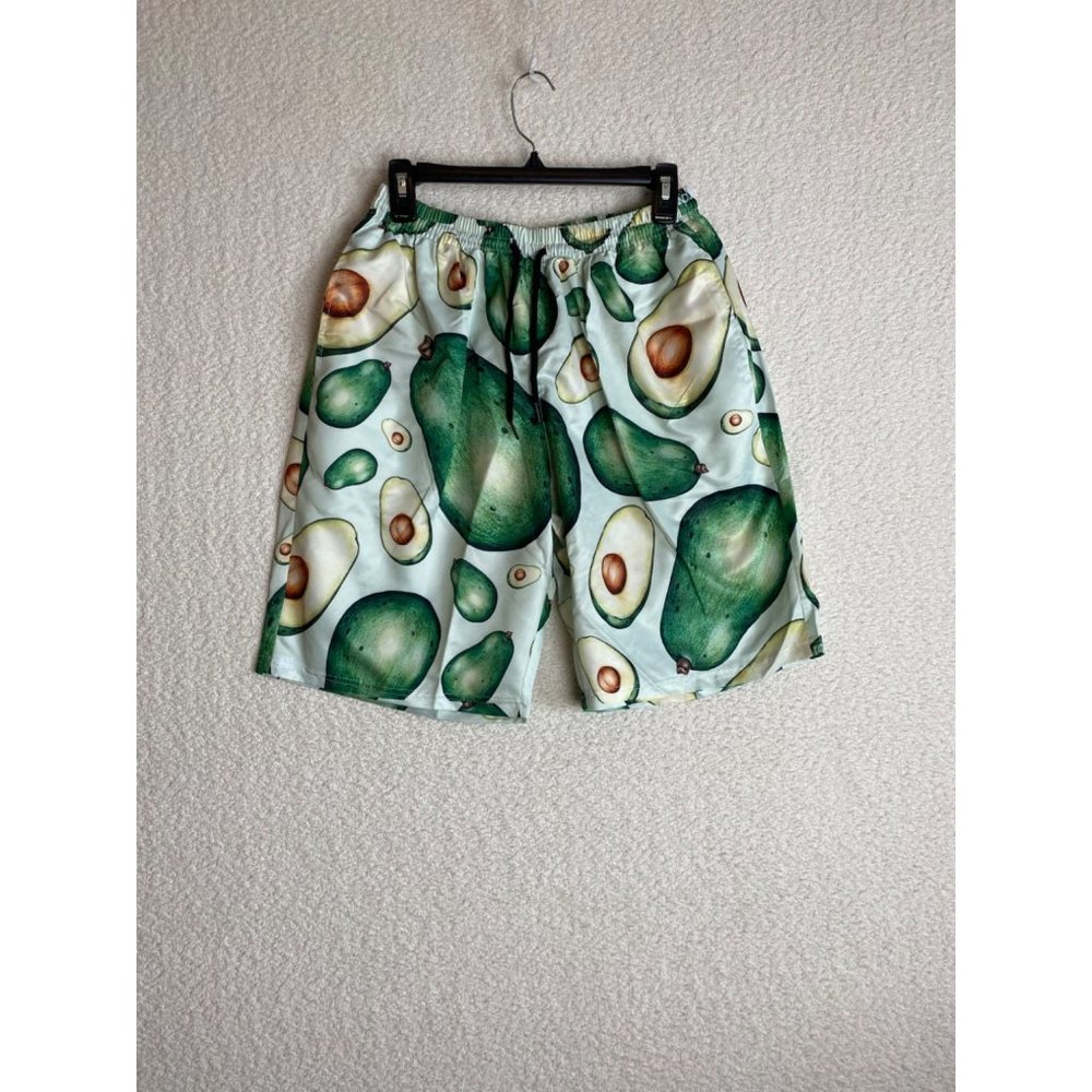 Men Swimming Trunks with Pockets Avocado Size Medium NWOT